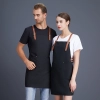2022 Europe thicken halter apron vegetable store milk tea apron friut shop apron discount Color color 2