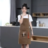 2022 upgrade canvas  fabric baker apron waiter apron household long apron
