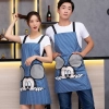 2022 Europe upgraded  printing halter apron cafe water proof apron Color color 1