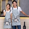 2022 Europe upgraded  printing halter apron cafe water proof apron Color color 4