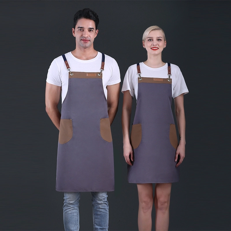 2025 Europe America  fruit store apron household halter apron cafe pub waiter  apron wholesale