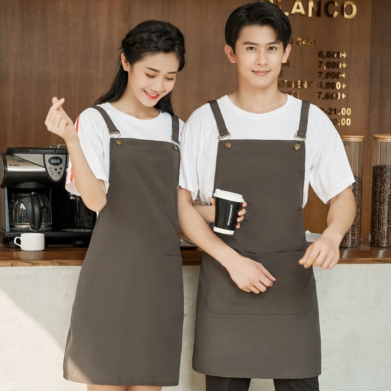 2025 China apron factory chef halter apron working apron fruit store apron
