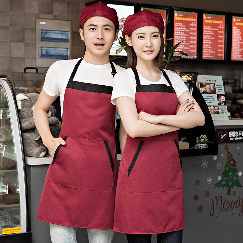 2025 cheap apron  halter apron  fruit store apron long apron advertise apron