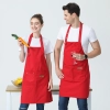 2022 fashion canvas halter apron  buy  apron for waiter chef apron caffee shop household apron Color color 3