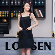 2022 korea style  halter apron  buy  apron for   chef apron caffee shop waiter apron