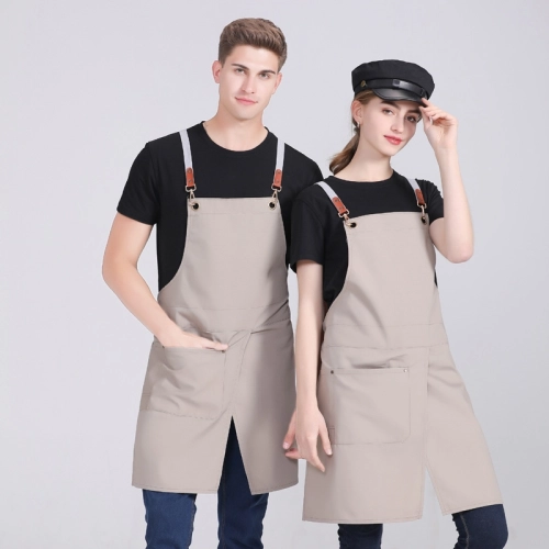 2025 Europe design halter apron wholesale aprons for chef apron caffee shop waiter apron 2217