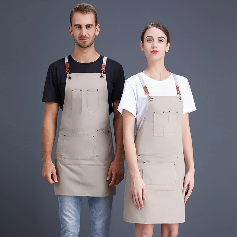 2025 Europe design halter apron  housekeeping aprons for   chef apron caffee shop  waiter apron 2217