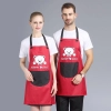 2022 bear printing halter  housekeeping aprons for   chef apron caffee shop  waiter apron Color color 3