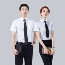 2022  upgrade short sleeve office business formal work  stripes shirt for women men shirt