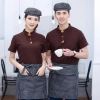 2022  fashion high quality pub  waiter waitress tshirt uniform cheap Color color 1