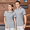 2022  fashion short sleeve super market Cashier tshirt working uniform Color color 3