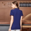 2022  fashion short sleeve super market Cashier tshirt working uniform Color color 5