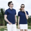 2022 Europe fashion show sleeve company uniform tshirt restruant   waiter t-shirt custom logo supported
