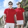 2022 Europe fashion show sleeve company uniform tshirt restruant   waiter t-shirt custom logo supported