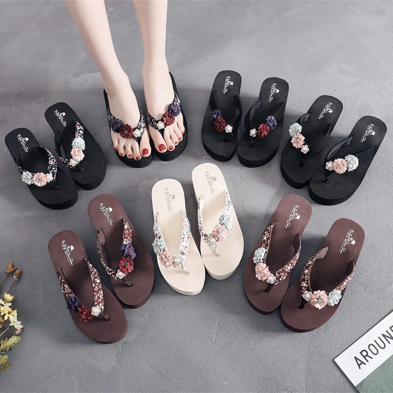 2025 high quality floral beach slipper  women  slipper wholesale household sipper