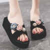 2022 fashion nice floral bead beach slipper summer  women  slipper wholesale household sipper Color color 4