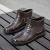 2022  winter thermal men design low hem women rain boot flat rain boot Color color 3