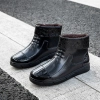 2022  winter thermal men design low hem women rain boot flat rain boot Color color 5