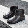 2022  winter thermal men design low hem women rain boot flat rain boot Color color 6