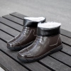 2022  winter thermal men design low hem women rain boot flat rain boot Color color 7