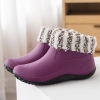 2022  new design autumn winter warm fleece water proof  women rain boot outdoor boot Color color 6