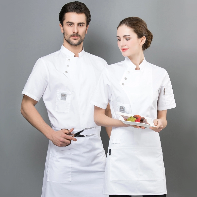 2025   summer short  bread house baker cooking  coat  chef jacket uniform workwear