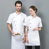 2022   summer short  sleeve bread house baker coat cooking  coat  chef jacket uniform workwear