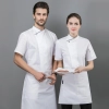 2022   summer  short sleeve mesh bread house baker  cooking  coat  chef jacket uniform workwear Color color 2