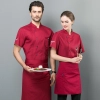 2022 short sleeve chef  coat   chef jacket uniform workwear   cheap chef clothes Color color 4