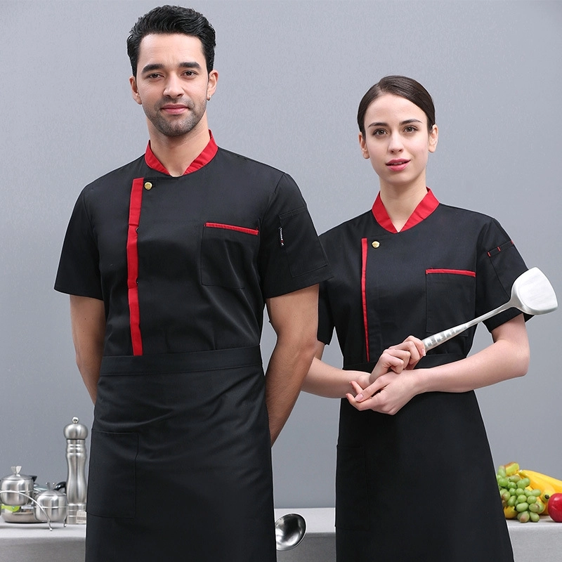 2025 summer design  thin fabric chef jacket uniform workwear restaurant   cheap chef clothing