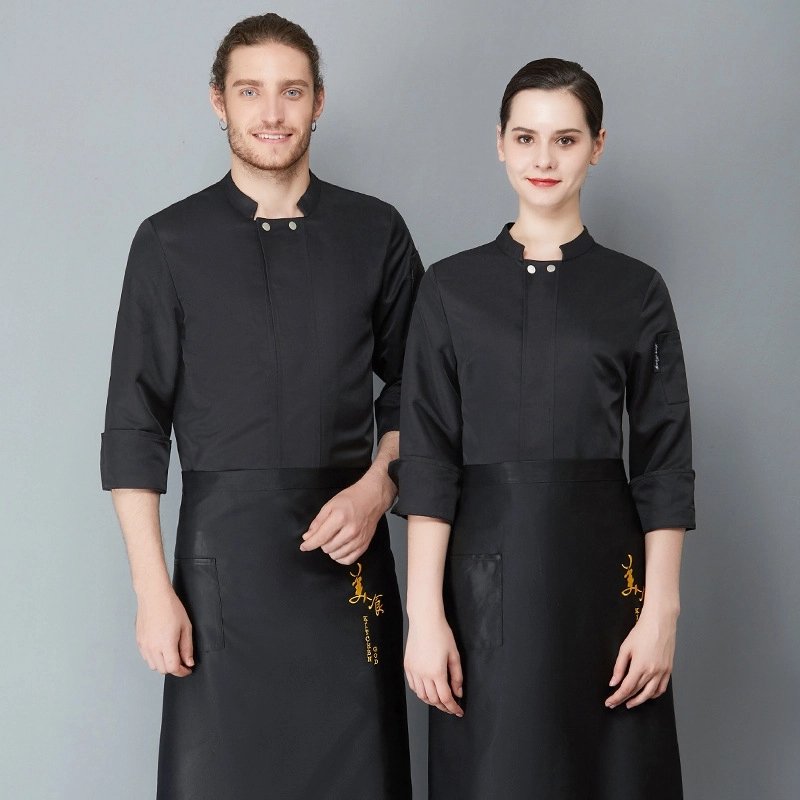 2025 fashion long  sleeve good quality chef jacket uniform   baker  chef blouse jacket working wear