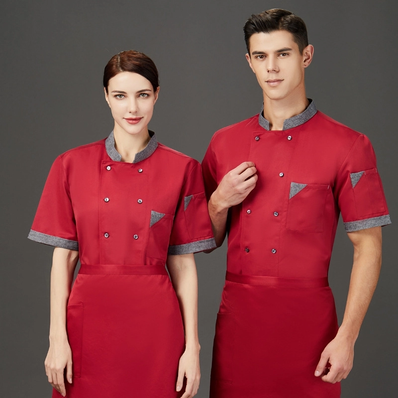 2025   long  sleeve gray hem  cafe bar chef master chef jacket  discount bread house  baker  chef blouse jacket cheap price