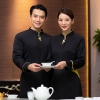 2022  Taiwan design sleeve  tea house  waitress waiter  blouse jacket cafe  wait staf uniform