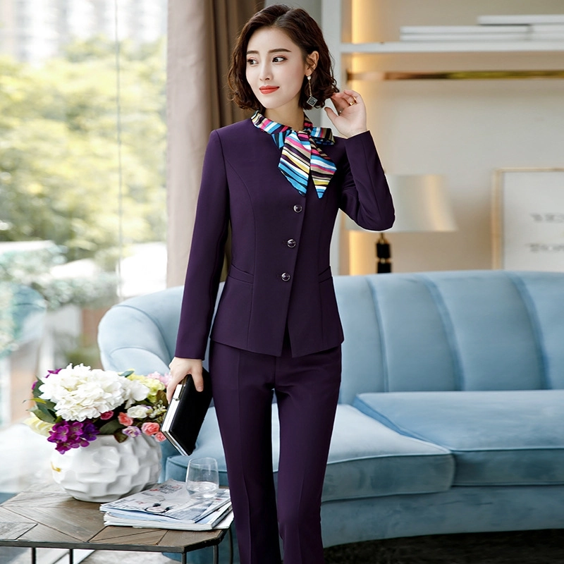 2025 fashion women Attendant Suits sales representative uniform working wear formal