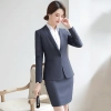 fashion  upgrade business office lady women suit  sales representative skirt suit working uniform Color color 3