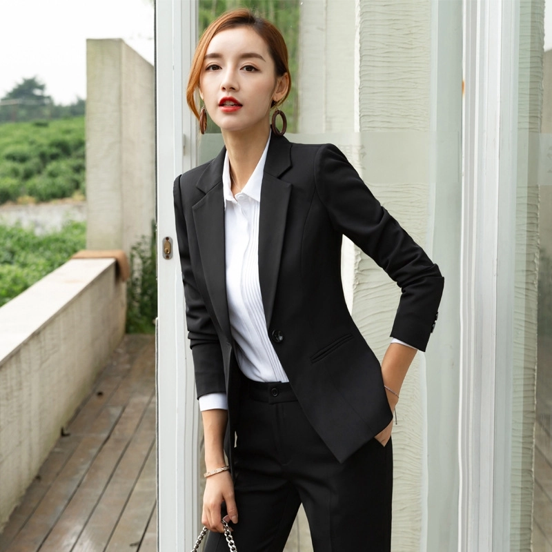2025 fashion women Attendant pant Suits  sales representative working wear formal uniform