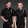 2022 fashion handsome special chef jacket  discount bread house  baker  chef blouse jacket + apron Color color 4