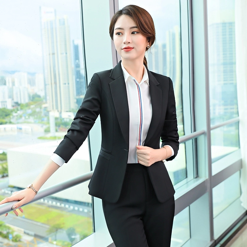 nice business office lady women work suit female skirt /pant suit uniform work wear