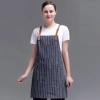 2022 high quality restaurant staff work apron chef halter apron wide stripes apron Color color 1
