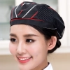 high quality summer breathable mesh unisex waiter beret hat waitress cap chef cap hat Color color 23