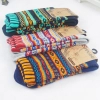 knitted jacquard pattern casual thicken men's cotton socks