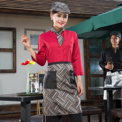 casual Korea design autumn bar waiter uniform