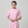 short sleeve side open nurse coat Color Pink
