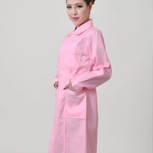 long sleeve peter pan collar nurse coat uniform