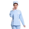 fashion design long sleeve nurse blouse + pant uniform