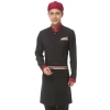 long sleeve Asian design hotel bar waiter waitress uniform Color men black