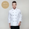 Europe America design short/ long sleeve unisex cook coat chef uniform Color white long sleeve