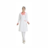 long sleeve fashion professional beauty medical care doctor nurse uniform lab coat Color white(orange collar)