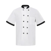 new design black hem collar cook chef coat cook uniform