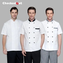 Professional Waiter Waitress Uniform Set - Premium T-Shirt & Apron Combo